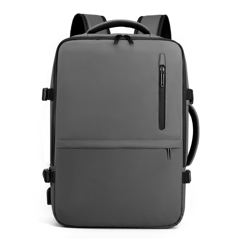 Derm Backpack Men's Business Commute Backpack USB Charging Backpack 15.67-Inch Computer Bag Expansion Backpack