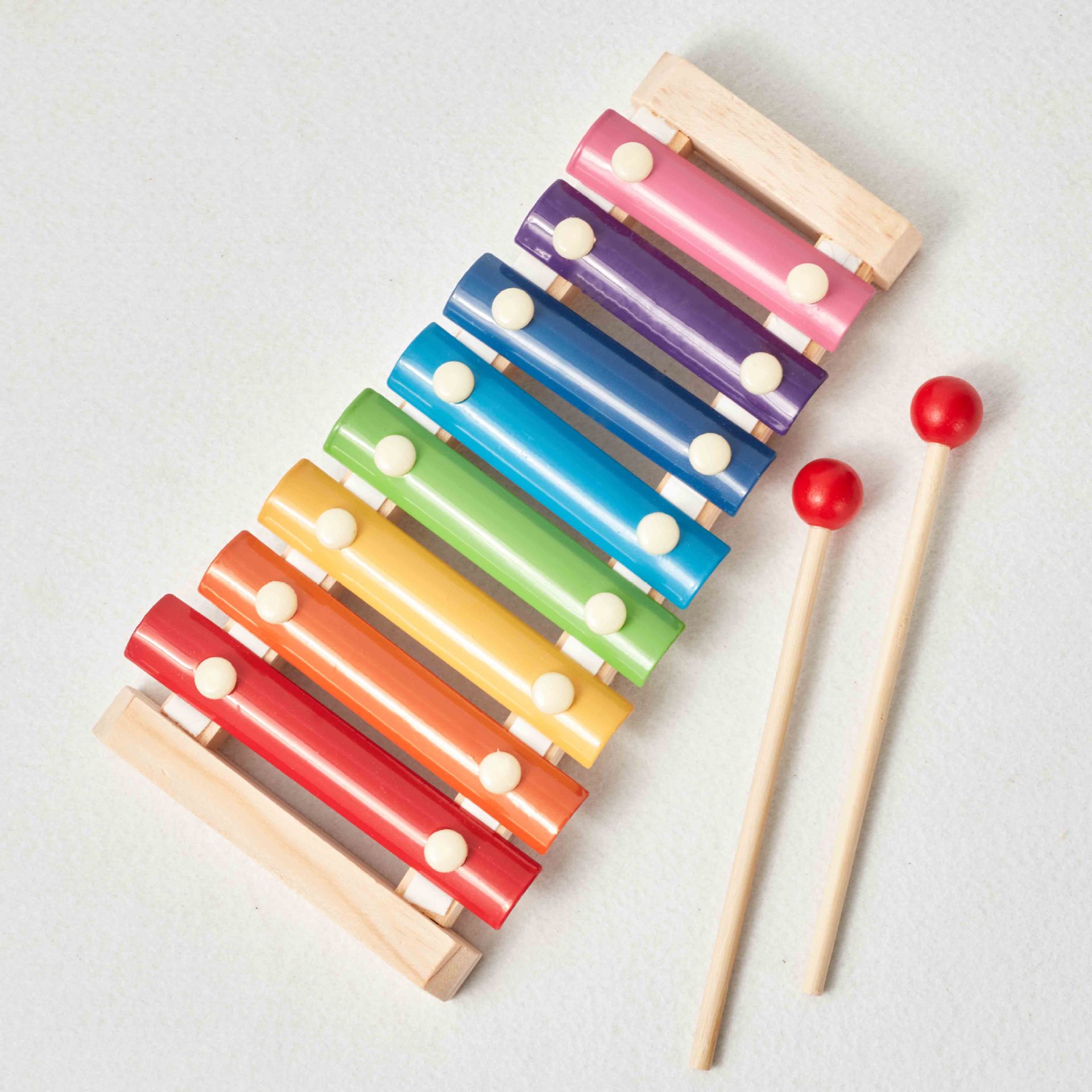 婴幼儿儿童木质玩具八音琴早教益智敲琴乐器1-2-3周岁宝宝送琴谱