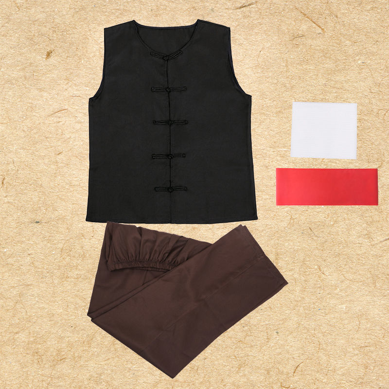 复古农民男马甲背心马褂服装陕北农村阿宝汗衫坎肩中式盘扣演出服