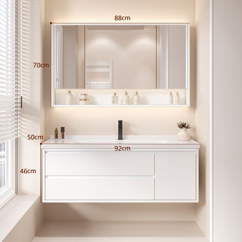 Washbasin Bathroom Cabinet Combination Ceramic Whole Washbin Simple Integrated Bathroom Smart Wash Wash Basin Set