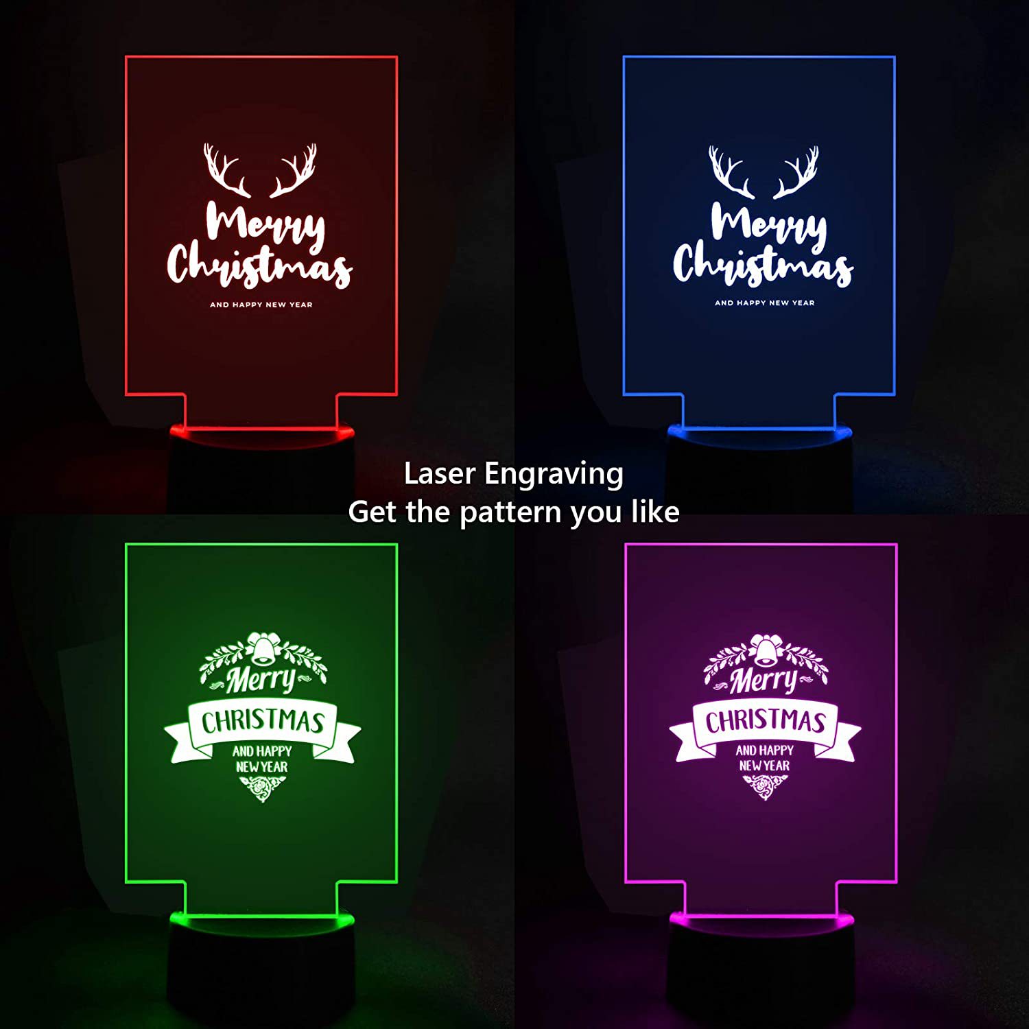 新款led灯底座透明板diy亚克力灯牌创意diy亚克力灯牌片