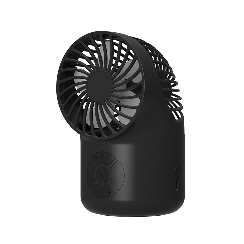 Fixed Usb Rechargeable Small Fan Bluetooth Speaker Hands-Free Call Charger Small Fan Bt Speaker