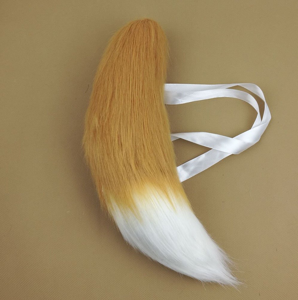 定制大号手作毛绒兽尾cosplay饰品道具狐狸狼尾配饰动物装扮尾巴