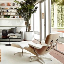 伊姆斯躺椅eames意式现代设计师明星同款单人沙发休闲真皮