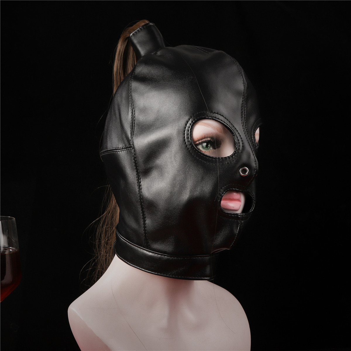 情趣用品黑色弹性头套另类激情包头调情玩具面罩成人用品云仓供货