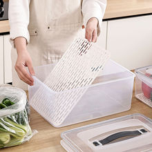 厨房好物冰箱沥水密封盒保鲜盒带手提加大容量可冷冻可微波加热