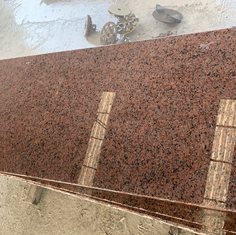 三峡红花岗岩厂家直供 枫叶红 粉红麻光面火烧面 红色花岗岩石材