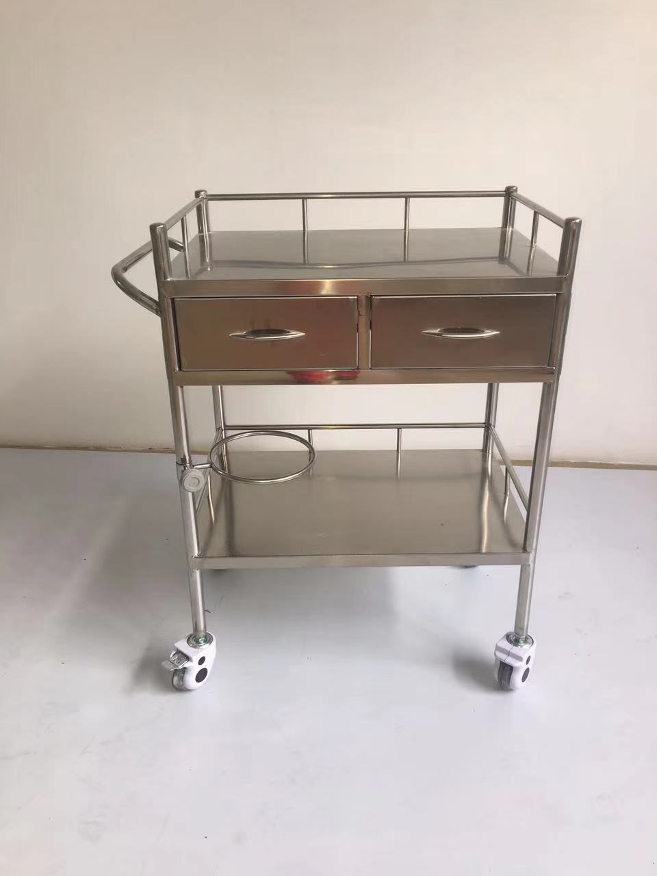 医用不锈钢治疗车医疗小手推车护理手术移动置物架器械车换药车