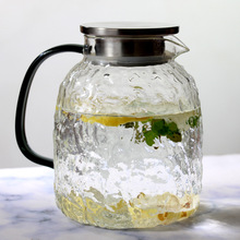 大容量耐高温开水壶树纹家用凉水壶耐热玻璃冷水壶水杯套装泡茶壶