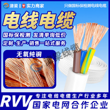 厂家直销RVV白护套线2.5/4/6平方电线国标铜芯户外电机插座电源线
