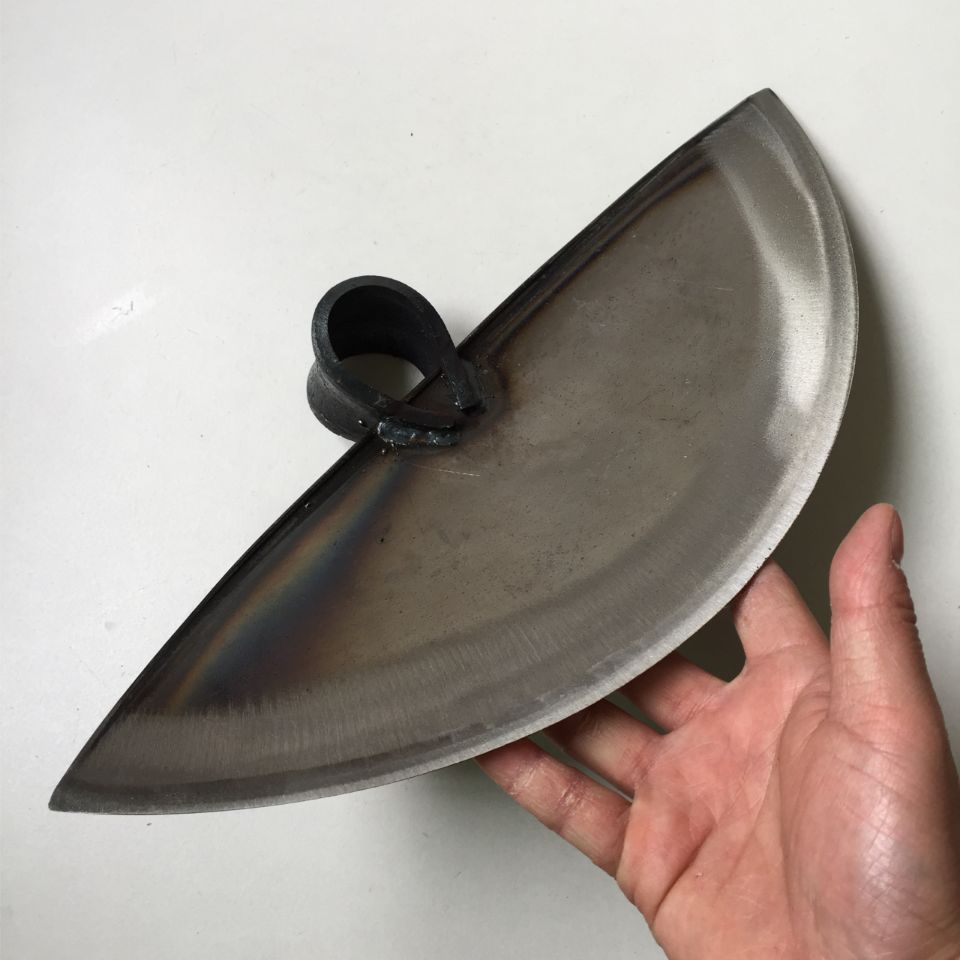 弹簧钢扇形锄头 月牙锄 草锄锻打月刮锄农用工具锄地刨草园林绿化