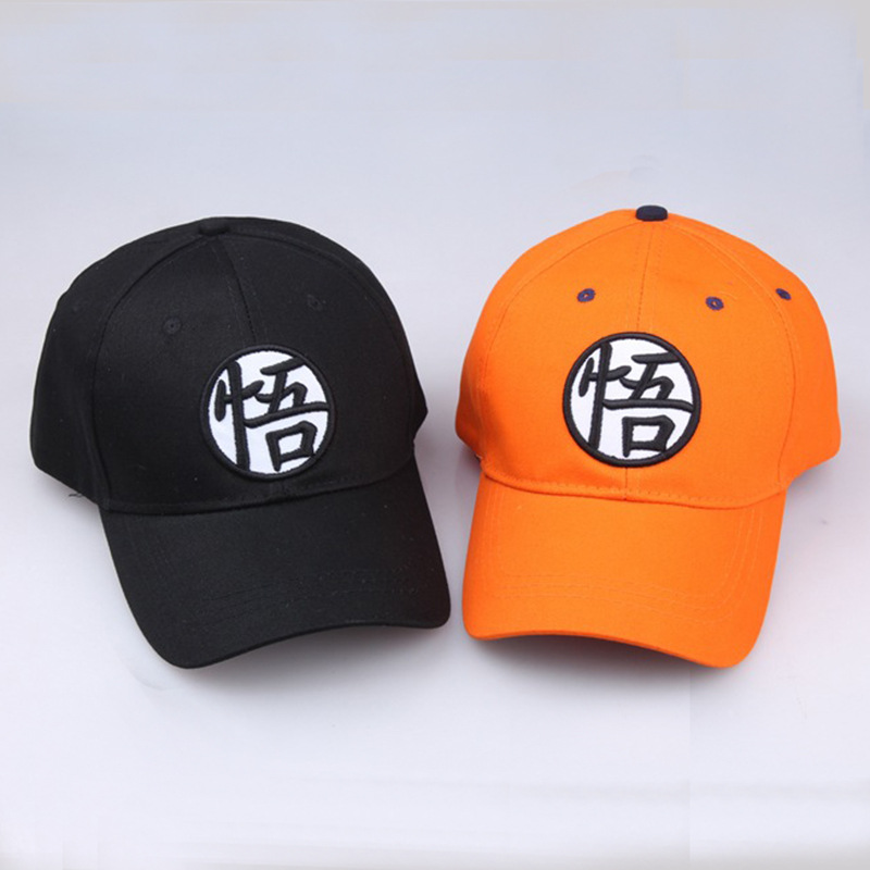 帽子男动漫棒球帽七颗龙珠孙悟空悟字春夏鸭舌帽女跨境遮阳棒球帽