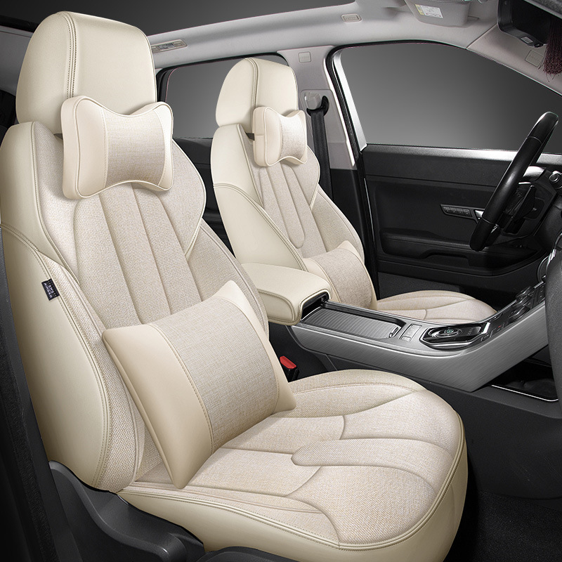 众polo座套全包专用四季亚麻女新款汽车座椅套polo坐垫女生座垫