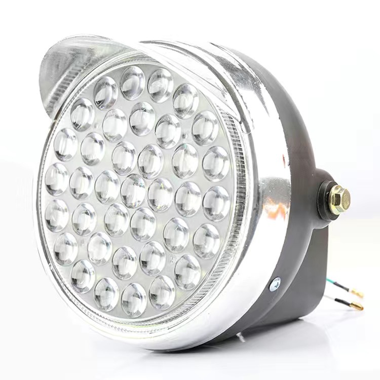 电动车大灯超亮led12v48v60v通用大灯总成强光电动三轮车大灯爆亮