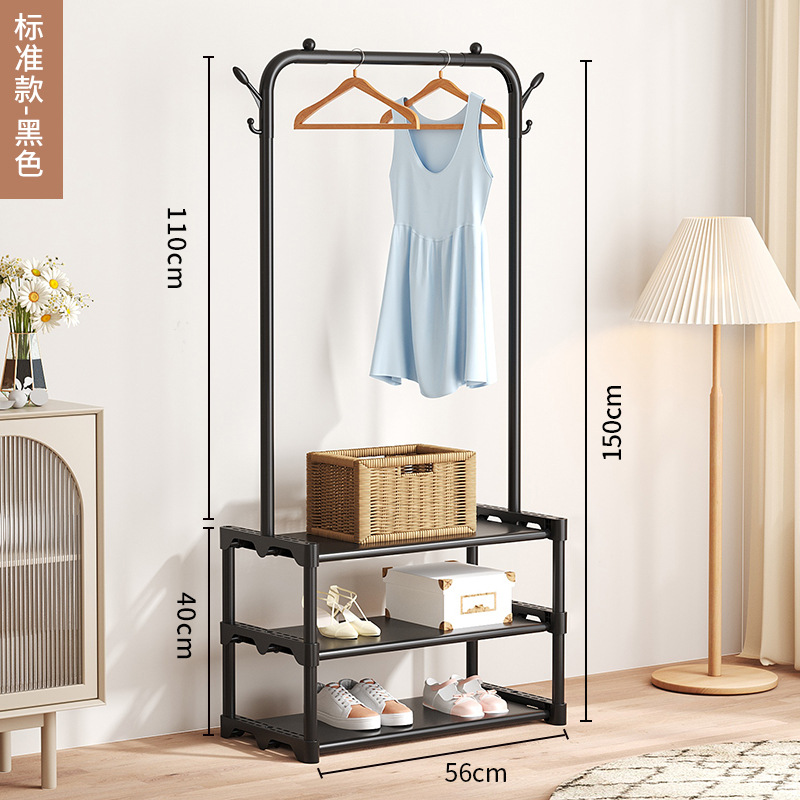 Foreign Trade Coat Rack Clothes Rack Floor Bedroom Movable Hanger Household Hangers Indoor Storage Rack