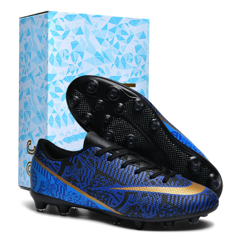 跨境新款厂家直销男女承认碎钉长钉足球鞋中小学生鞋