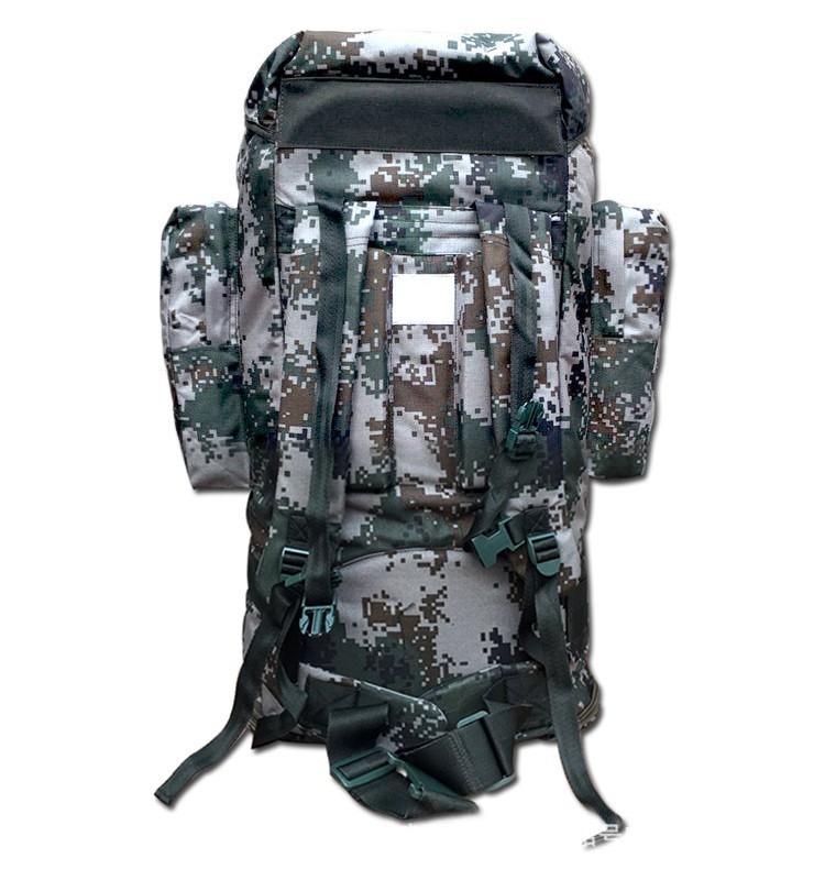 01b寒区大容量背囊黑色后留包单兵生活携行具钢架防水75l迷彩背包