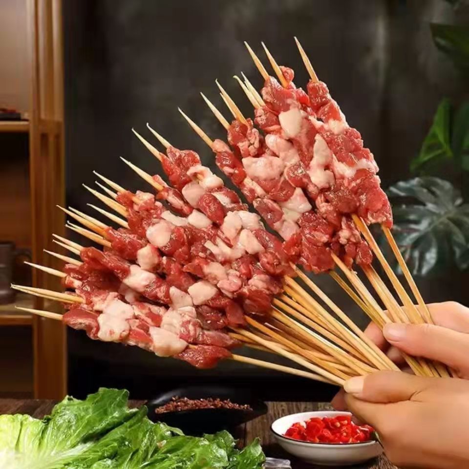 腌制羊肉串