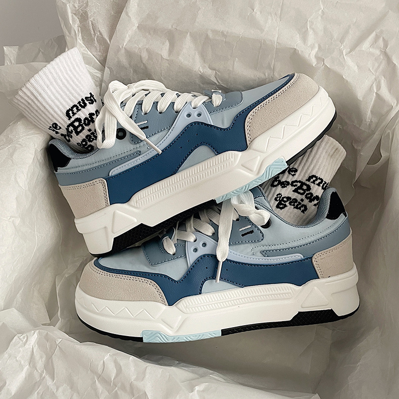 港风厚底老爹鞋ins超火小众复古休闲面包鞋情侣运动鞋226p65-阿里巴巴