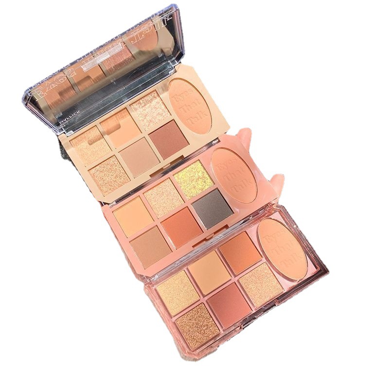 Summer Chrysanthemum Seven Colors Eye Shadow Plate Pure Desire Style 2022 New Blush Repair Makeup Palette Multi-Color Light Makeup Ground Color All-Match