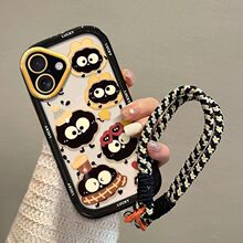 可爱小煤球苹果16promax/15Pro手机壳iPhone13全包12卡通11/XRMAX