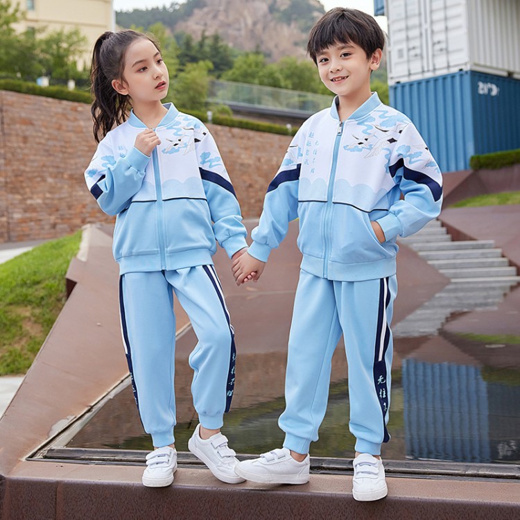 小学生校服秋冬运动套装中国风春秋儿童班服老师服幼儿园园服