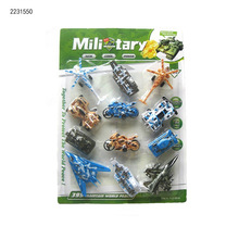吸板男孩军事飞机玩具模型赛车战斗机坦克套装儿童回力小玩具礼品