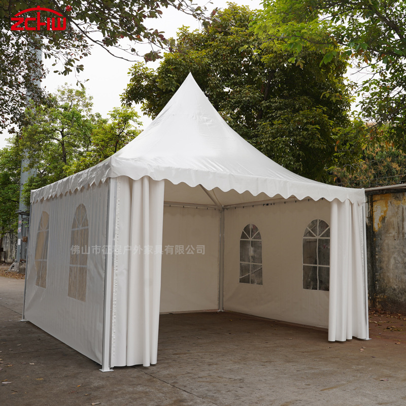 户外尖顶帐篷欧式展销会车展活动帐篷婚礼婚庆大篷房5