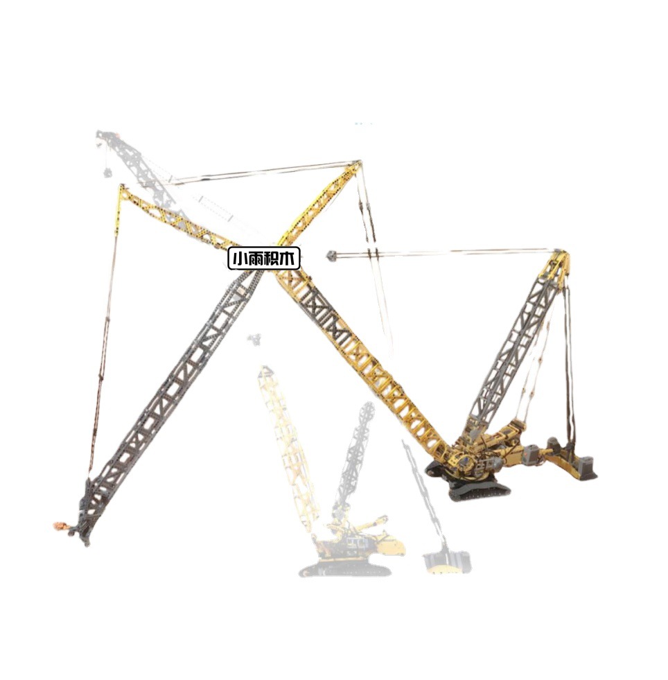 国产积木兼容乐高科技利勃海尔lr11000履带起重机吊车遥moc-39663