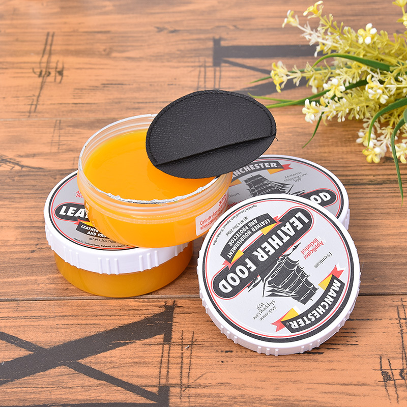 帆船牌皮革护理蜡皮具皮衣营养上光保养油颜色通用带擦布擦鞋鞋蜡