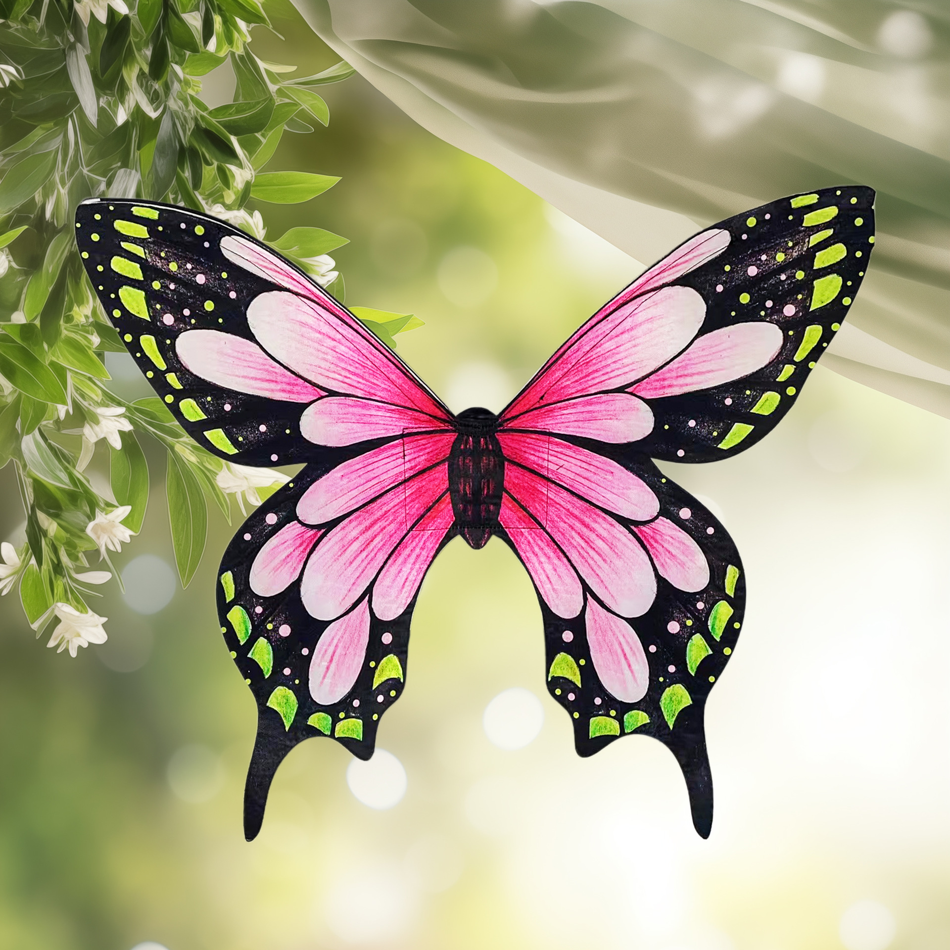 克斯万圣节halloween网红蝴蝶翅膀生日派对装饰道具玩具-阿里巴巴