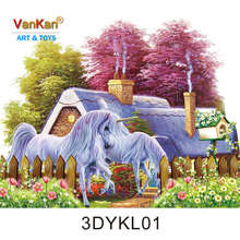 VanKan创意卡通DIY工艺品立体生日5D钻石画装饰摆件跨境一件代发
