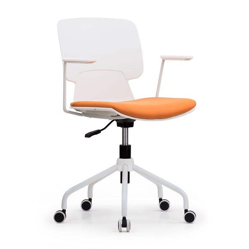 塑料靠背会议椅高校学生宿舍椅智慧教室升降椅商用旋转洽谈会客椅