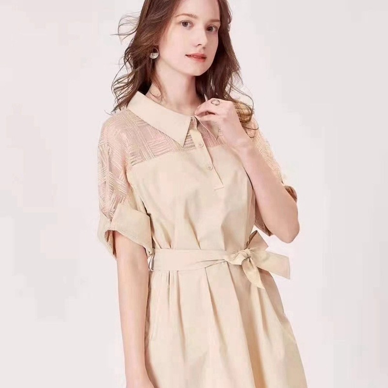 依薰21年夏装杭州时尚连衣裙品牌折扣女装直播货源 撤柜尾货批发