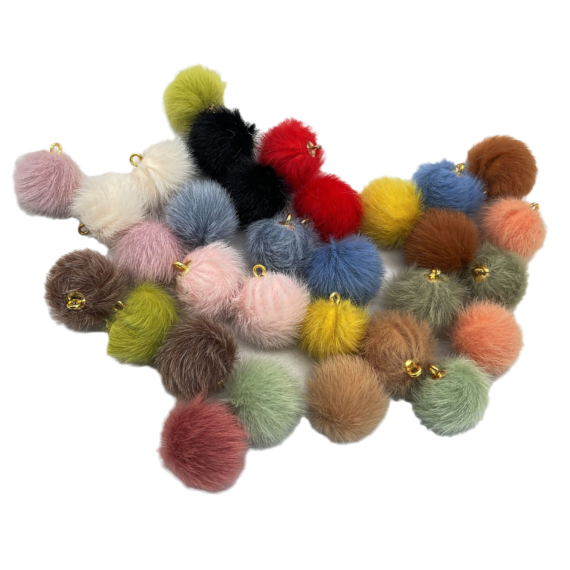 5cm长毛马毛包布球 马毛球耳环挂件 仿水貂毛球饰品配件-阿里巴巴