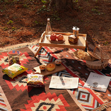 户外露营桌布野餐垫网红用品防潮垫波西米亚地毯野餐布垫一件代发