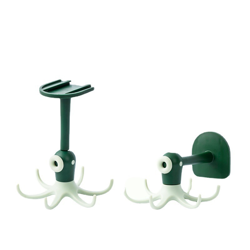 Creative Small Octopus Rotatable Storage Wall-Mounted Sticky Hook