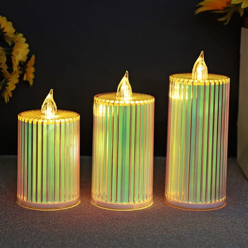 Electric Candle Lamp LED Holiday Decoration Crystal Candle Night Lamp Creative Birthday Proposal Wholesale