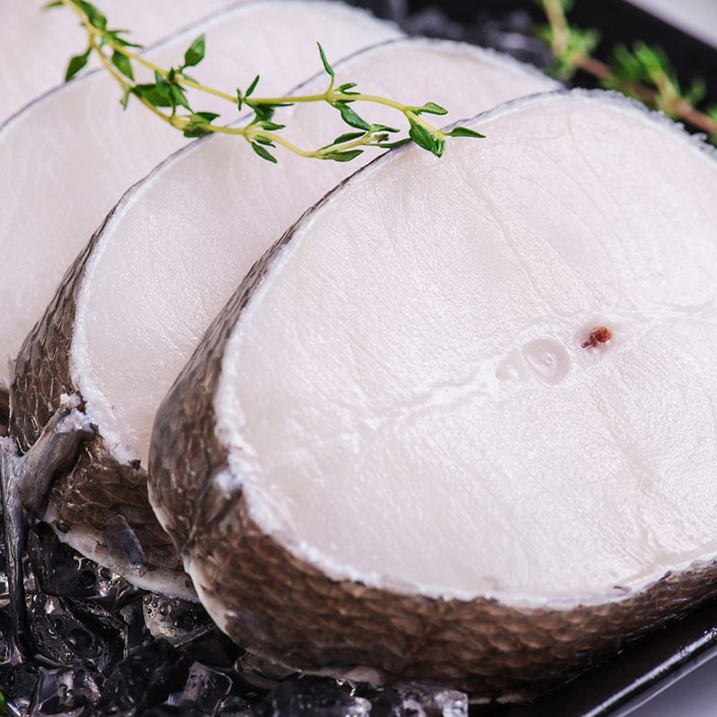 银鳕鱼新鲜现切鳕鱼段野生深海捕捞原片鳕鱼排宝宝辅食去头去内脏