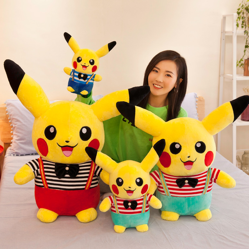 Wholesale Plush Toy Cute Pikachu Pillow Dolls for Clawing Night Market Stall Toy Creative Gifts for Children