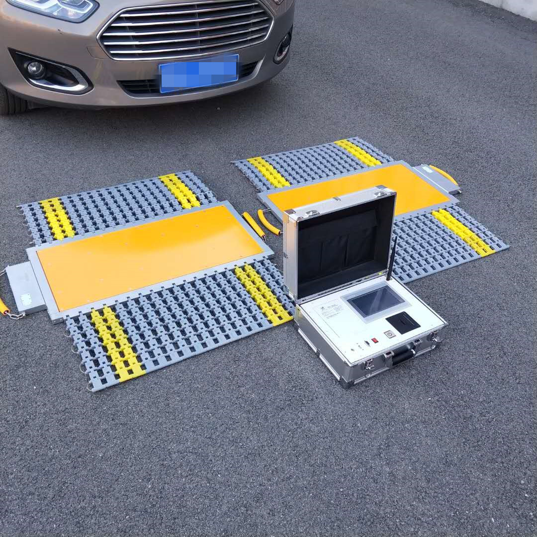 上海便携式无线汽车称重仪厂家 维修轴重仪 工地100吨移动式地磅