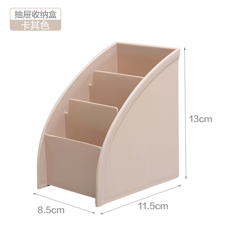 Plastic Desktop Trapezoid Separated Storage Box