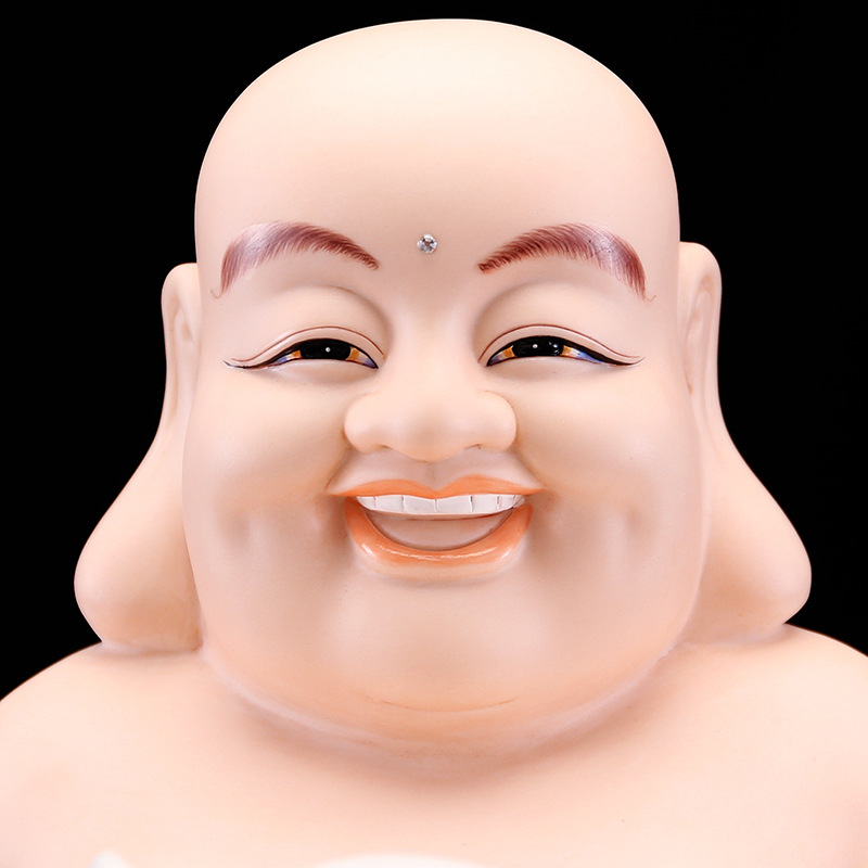 本器 弥勒佛 笑佛陶瓷供奉家用摆件 如意弥勒佛菩萨佛像居家装饰