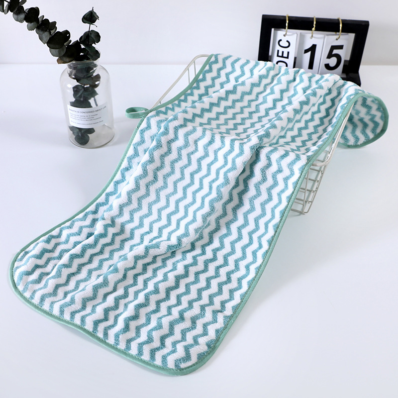 淘气宝贝 珊瑚绒毛巾 定制批发浴室柔软吸水成人毛巾经编暖绒