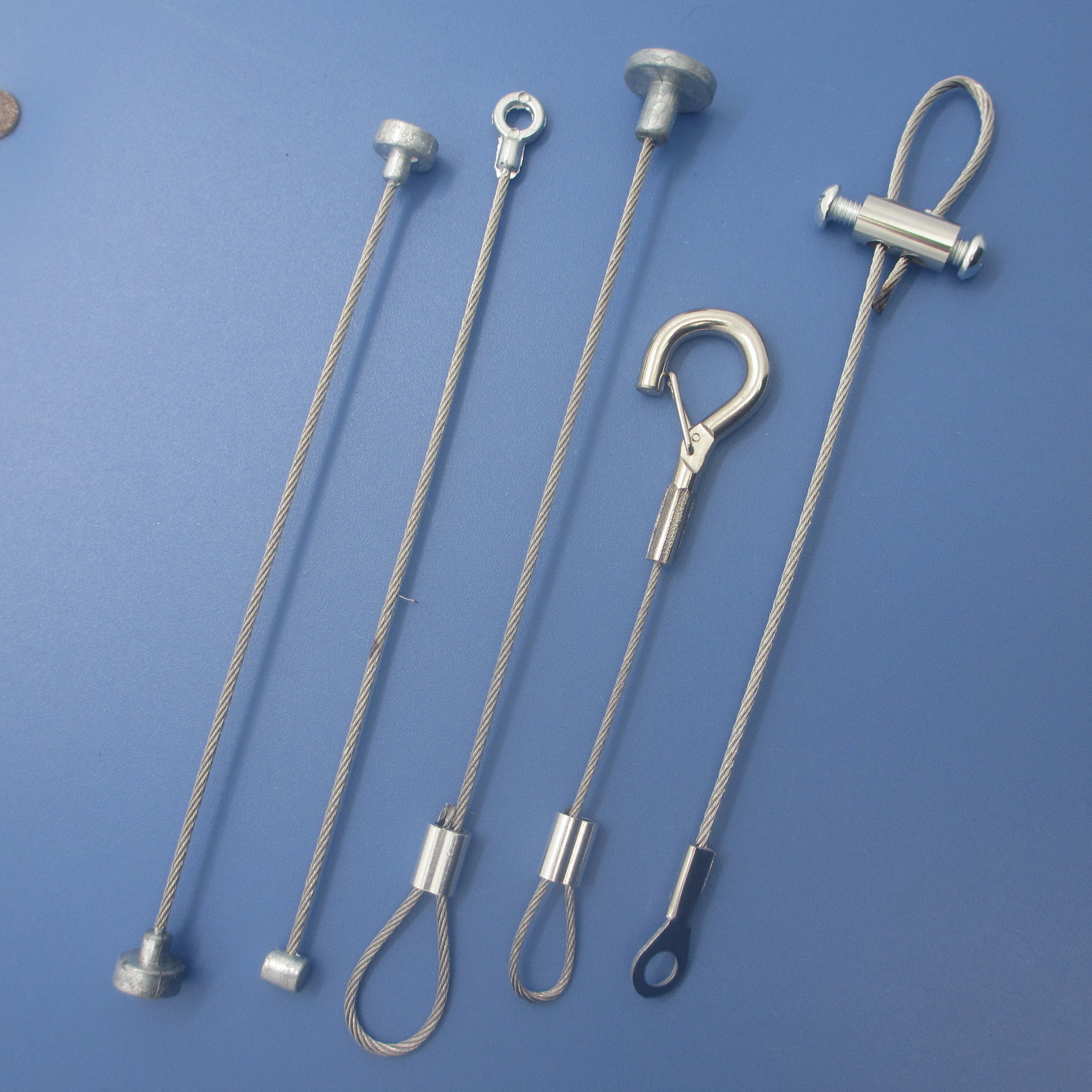 供应灯饰钢丝绳吊码 广告牌吊线 灯具吊绳 面板灯吊具 卡线器