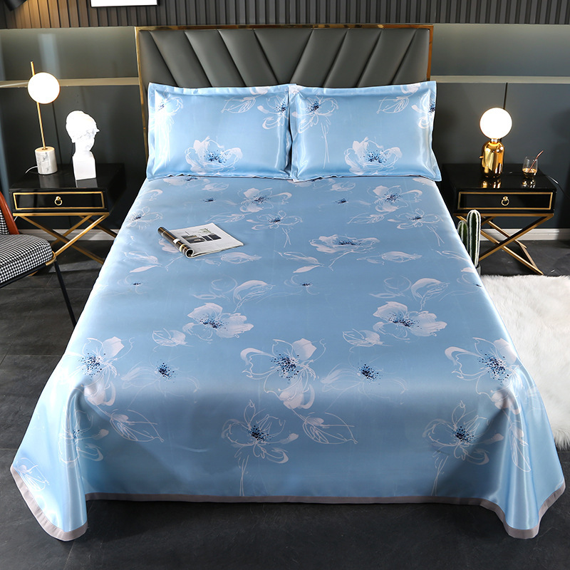 冰丝凉席三件套礼品团购可机洗水洗夏季空调床单席子批发