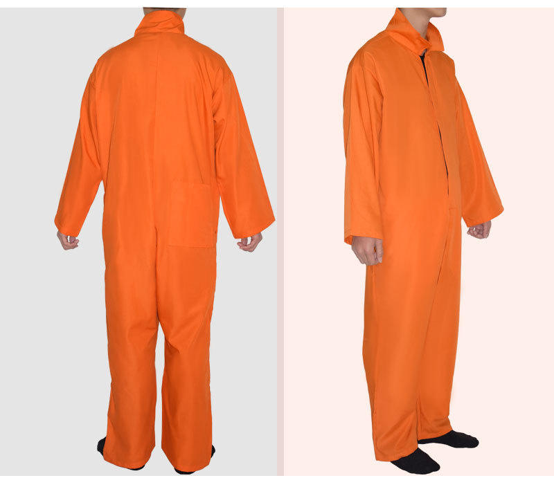 万圣节囚犯cos成人舞台表演衣服罪犯角色扮演服装囚服