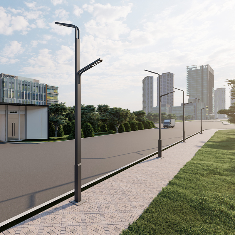 路灯杆高低户外电米双臂防水6路灯高杆灯超亮市市政工程-阿里巴巴