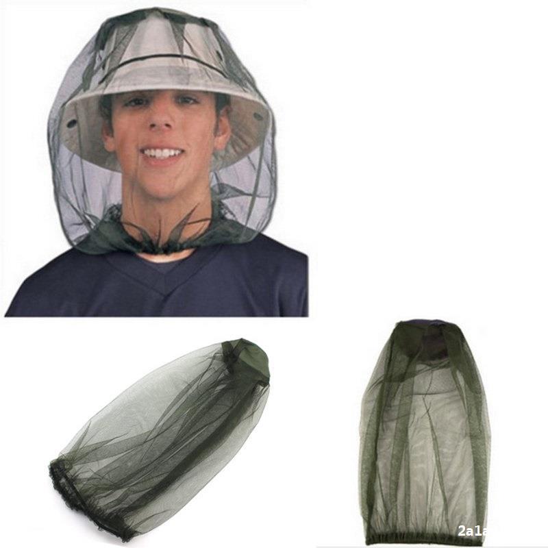户外露营防蚊虫护头网防蚊面罩男女网纱头套蚊帐帽子钓鱼养蜂工具