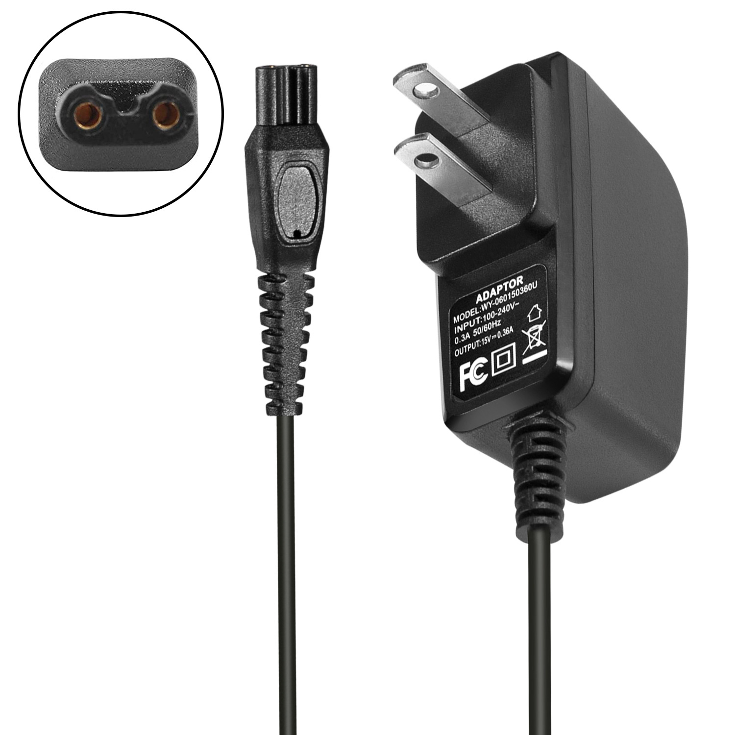 适用于飞利浦剃须刀hq8505/hs8020/hq8875的15v 0.36a电源适配器
